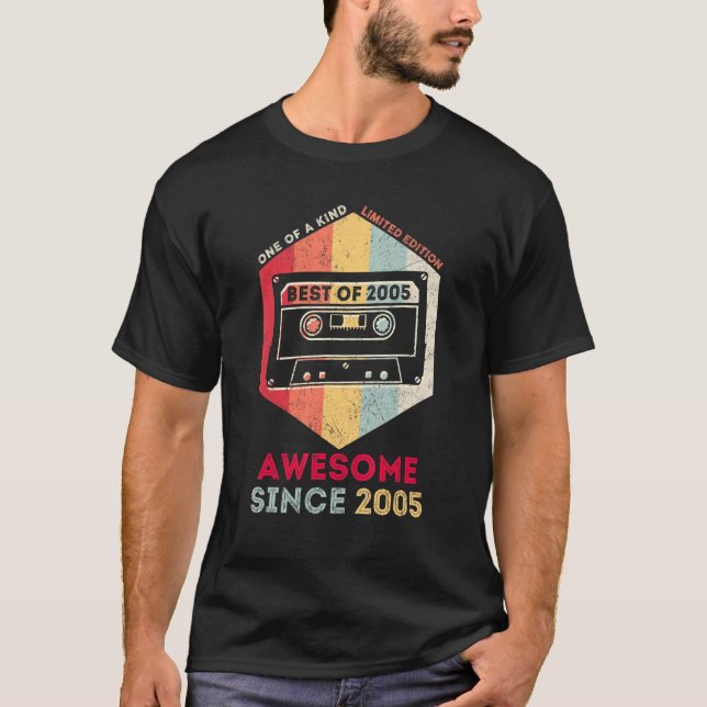 Camiseta Melhor De 2005 17º Aniversário 17 Anos (Frente)