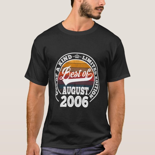 Camiseta Melhor De Agosto De 2006 17º 17 (Frente)