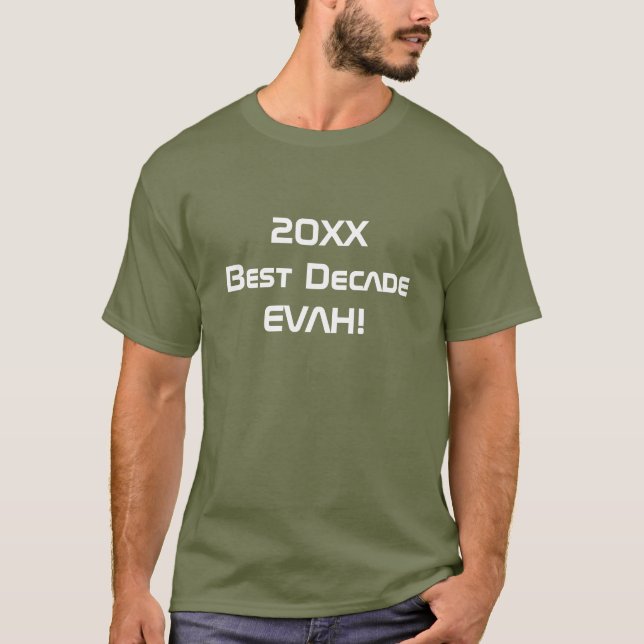 Camiseta Melhor Década EVAH! (Frente)