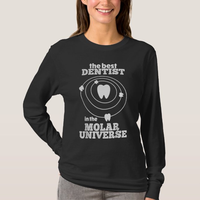 Camiseta Melhor Dentista Do Universo Molar (Frente)