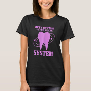 Camiseta Melhor Dentista Feminina No Sistema Molar Dental S