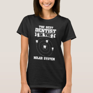 Camiseta Melhor Dentista No Sistema Molar Memória Dental Or