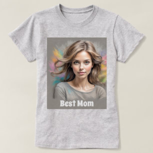 Camiseta Melhor Desenho Pastel da Mãe