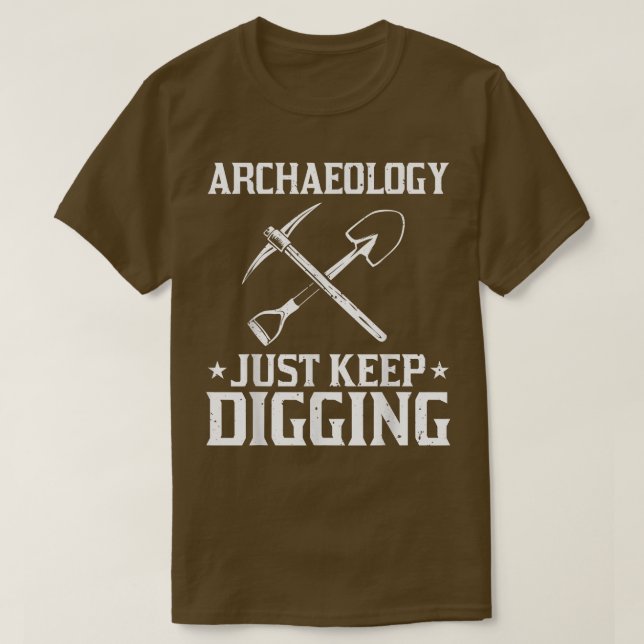 Camiseta Melhor Design de Arqueologia para Mulheres Masculi (Frente do Design)