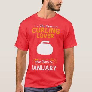 Camiseta Melhor Design De Curvatura De Janeiro Engraçado Pa
