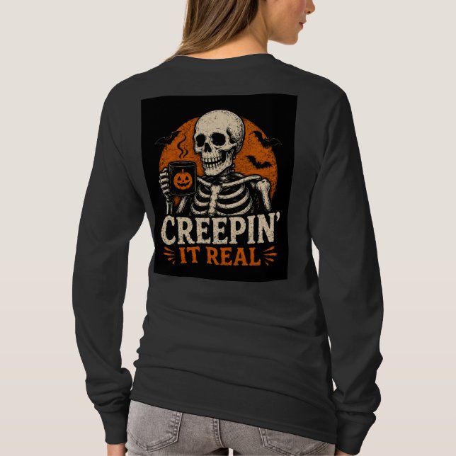 Camiseta melhor design de halloween (Verso)