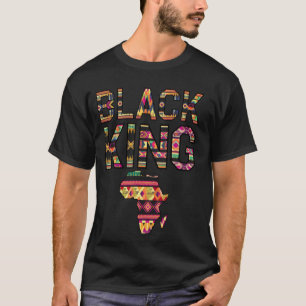 Camiseta Melhor Design de Rei Africano para Homens Pai Afro
