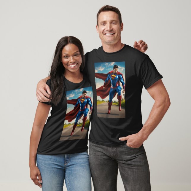 Camiseta melhor design de super-herói (Unissex)