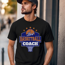 Camiseta Melhor Design de treinador de basquetebol