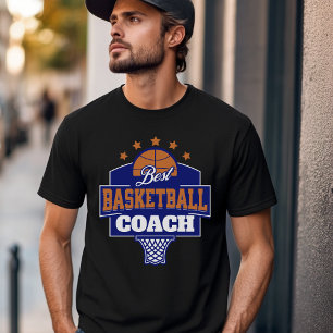 Camiseta Melhor Design de treinador de basquetebol