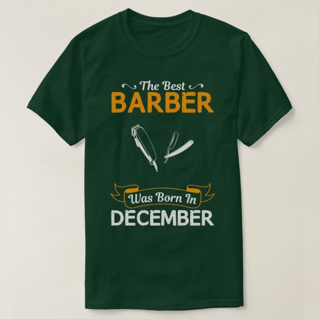 Camiseta Melhor Design Engraçado De Dezembro Para Presente (Frente do Design)