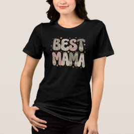 Camiseta Melhor Design Floral Literário de Mamãe