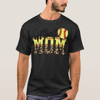 Camiseta Melhor Dia de as mães da Mãe de Softball