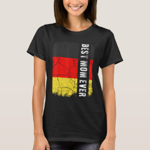 Camiseta Melhor Dia de as mães de Bandeira da Alemanha Nunc