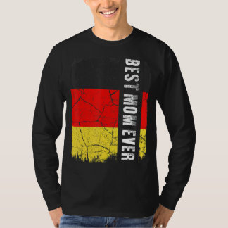 Camiseta Melhor Dia de as mães de Bandeira da Alemanha Nunc