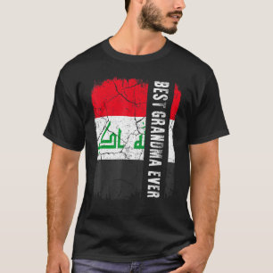 Camiseta Melhor Dia de as mães de Bandeira da Avó do Iraque