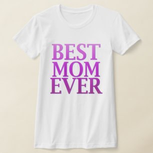 Camiseta Melhor Dia de as mães de Tipografia Roxo da Mãe