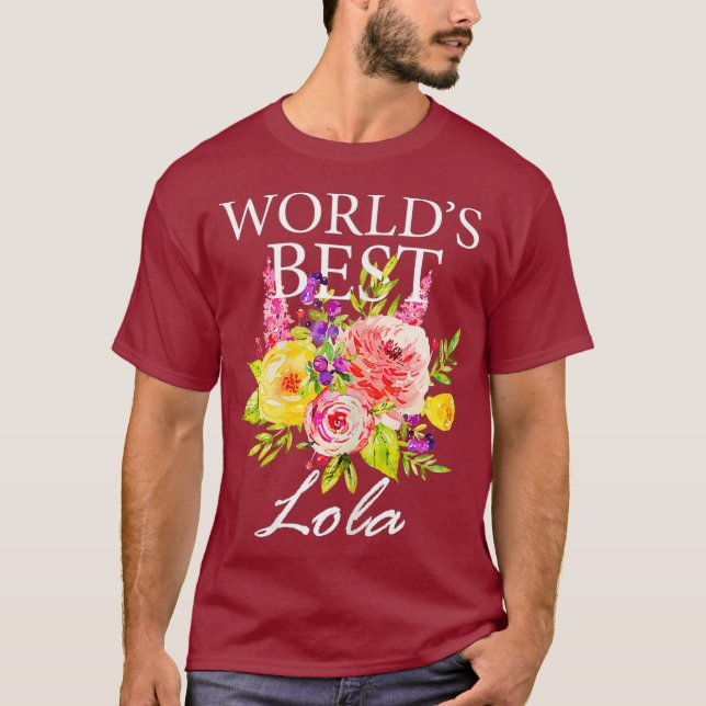 Camiseta Melhor Dia de as mães Lola Filipino Avó (Frente)