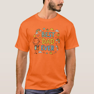 Camiseta Melhor Dia de os pais Nunca