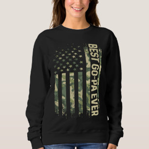 Camiseta Melhor Dia dos Pais Camo Bandeira Americana Camufl