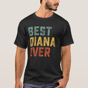 Camiseta Melhor Diana de Sempre Retro Personalizado Primeir