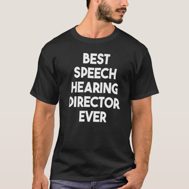 Camiseta Melhor Diretor de Audição de Voz Nunca (Frente)
