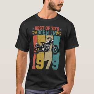 Camiseta Melhor Do Nascer Dos Anos 70 Em Motocicleta B De 1
