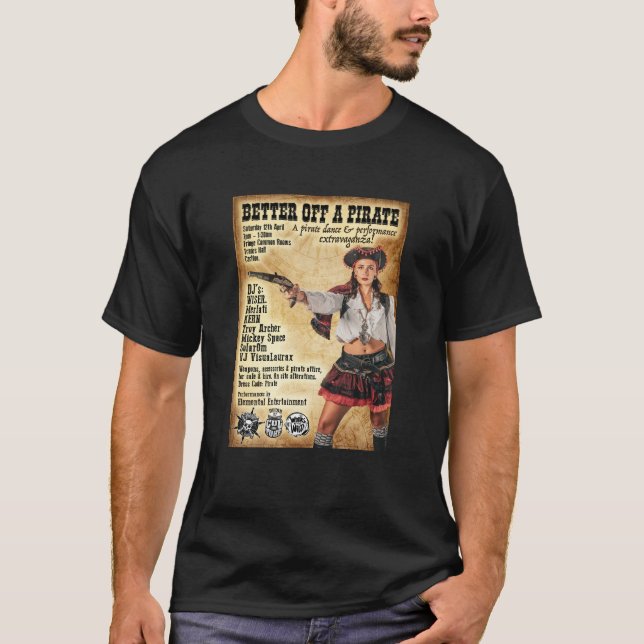 Camiseta Melhor Do Que Um Pirata (Frente)