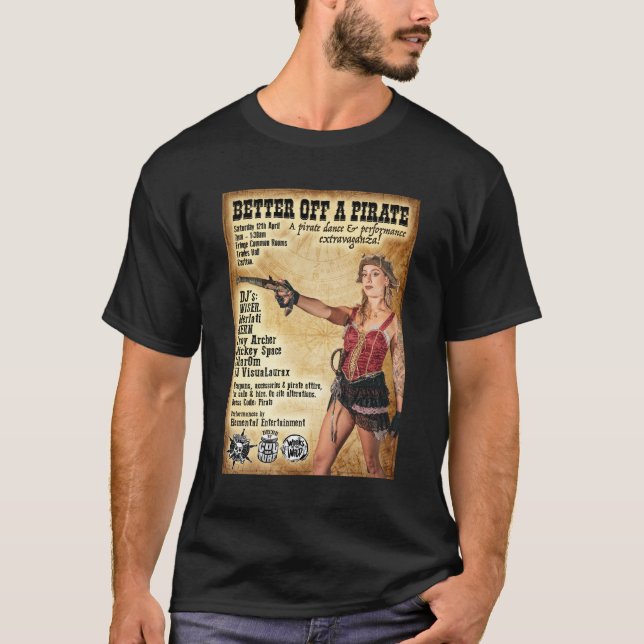 Camiseta Melhor Do Que Um Pirata (Frente)