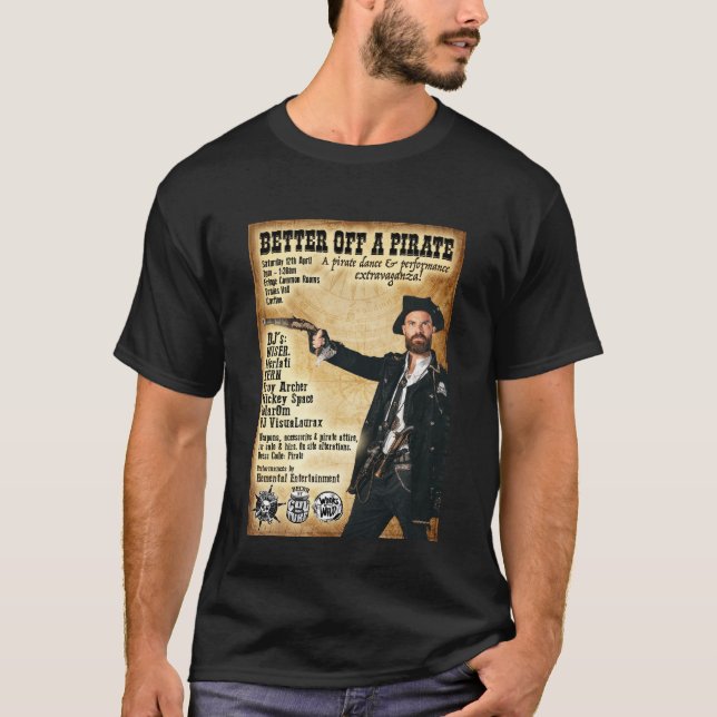 Camiseta Melhor Do Que Um Pirata (Frente)