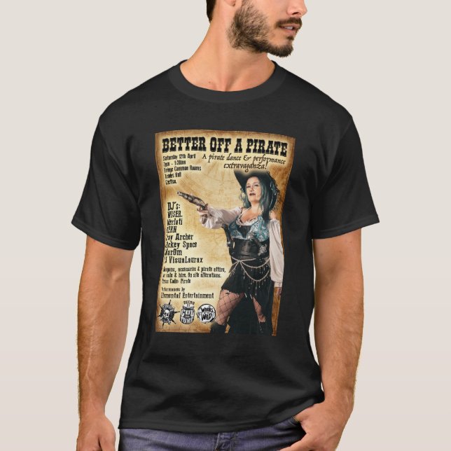 Camiseta Melhor Do Que Um Pirata (Frente)