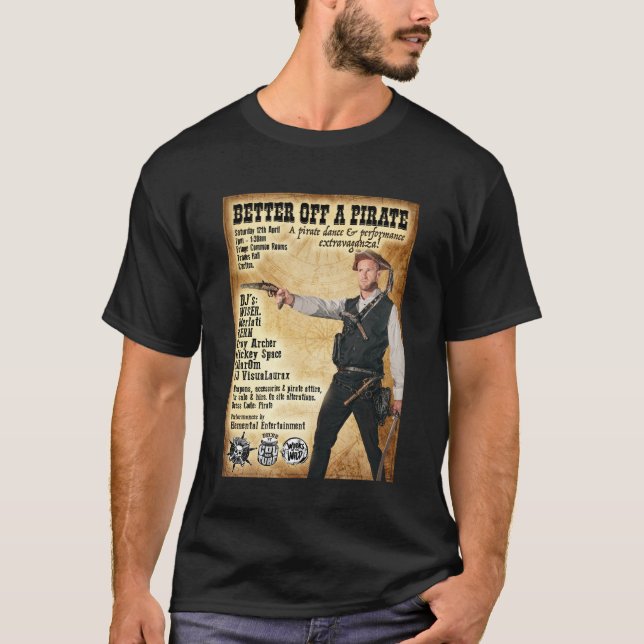 Camiseta Melhor Do Que Um Pirata (Frente)