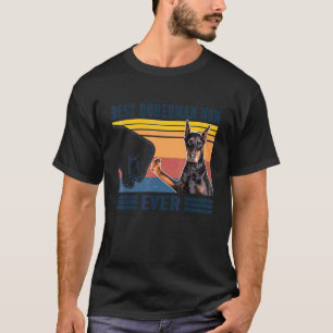 Camiseta Melhor Doberman Mãe Alguma Vez Cachorro Mães