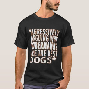 Camiseta Melhor Doberman Mix Dog Bonito Dizendo Puppy