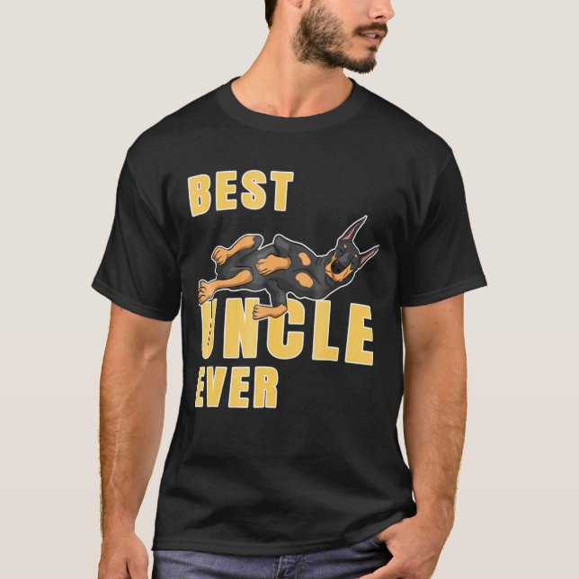 Camiseta Melhor Doberman Tio Ever (Frente)