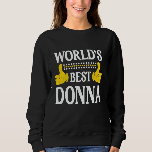 Camiseta Melhor Donna do Mundo Nome Pessoal Nome Engraçado (Frente)
