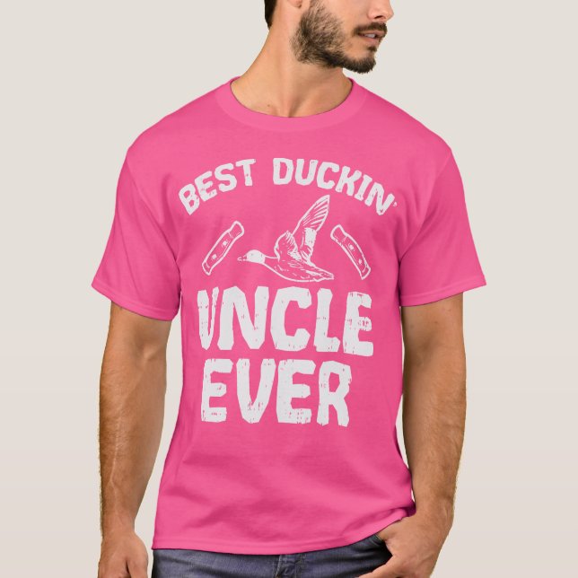 Camiseta Melhor Duckin Tio Pato Caçando Pássaro-d'água Caça (Frente)