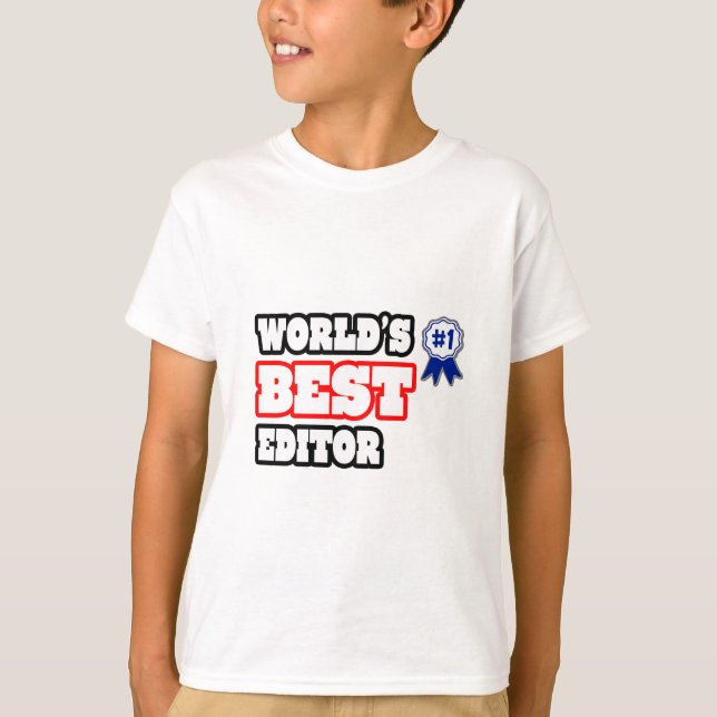 Camiseta Melhor Editor do Mundo (Frente)
