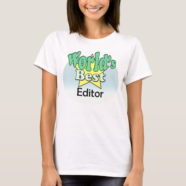 Camiseta Melhor Editor do Mundo (Frente)