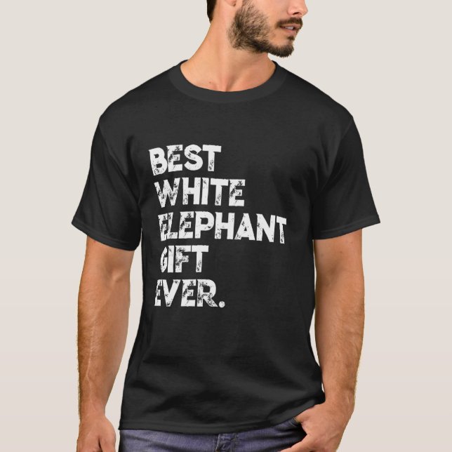 Camiseta Melhor Elefante Branco Presente Um Elefante Branco (Frente)