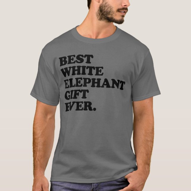 Camiseta Melhor Elefante Branco Presente Um Elefante Branco (Frente)