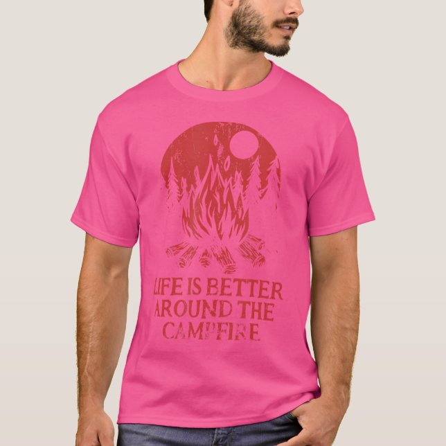 Camiseta Melhor Em Torno Da Tropical De Campfire (Frente)