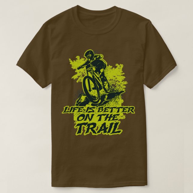 Camiseta Melhor Em Uma Trilha De Descida (Frente do Design)