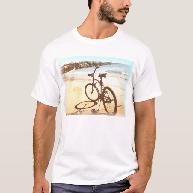 Camiseta Melhor encalhado branco da bicicleta do T (Frente)