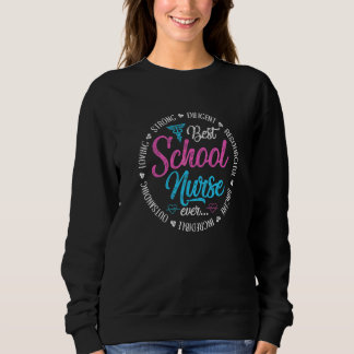 Camiseta Melhor Enfermeira Escolar de Sempre Agradecimento 