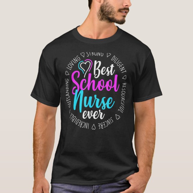 Camiseta Melhor Enfermeira Escolar Valorizar (Frente)