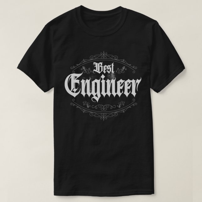 Camiseta Melhor Engenheiro Clássico (Frente do Design)