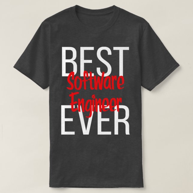 Camiseta Melhor Engenheiro De Software Ever 2 (Frente do Design)