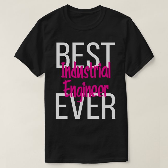 Camiseta Melhor Engenheiro Industrial 3 (Frente do Design)
