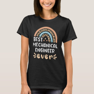 Camiseta Melhor Engenheiro Mecânico Alguma Vez Leopard Rain